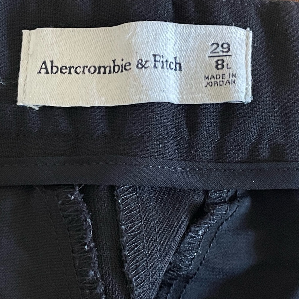 Abercrombie & Fitch Black Trousers size 8L - Picture 5 of 6